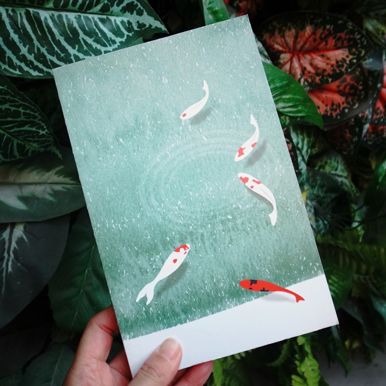 古風(fēng)原創(chuàng)文藝魚(yú)記事本創(chuàng)意佛禪文化筆記本子手賬書(shū)店貨源商務(wù)禮品