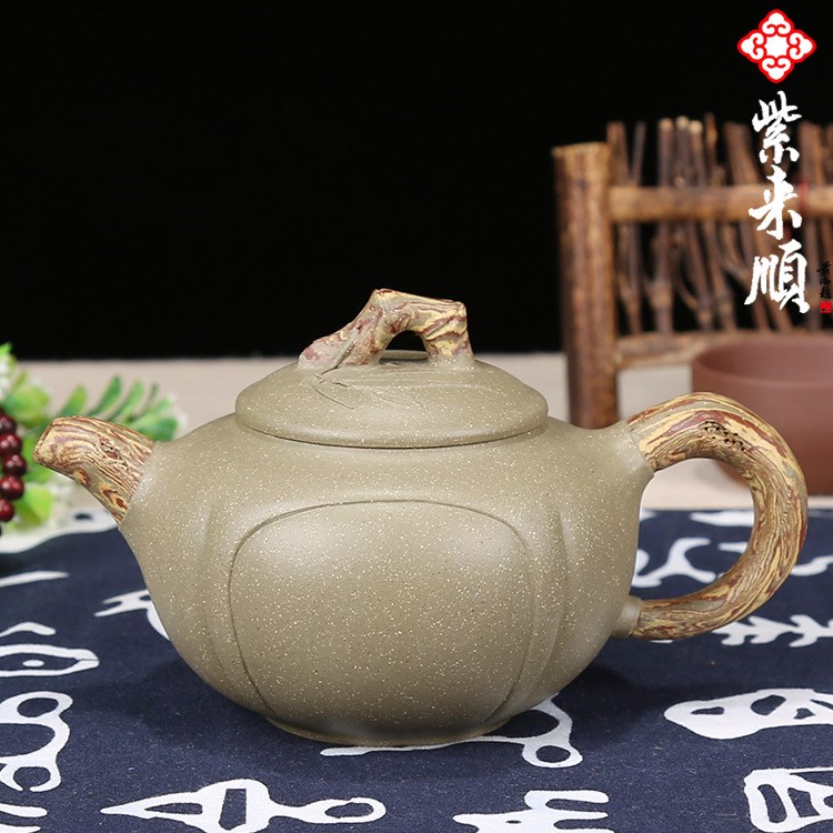 紫来顺紫砂茶壶功夫茶具套装宜兴竹韵  定做LOGO生产商12247