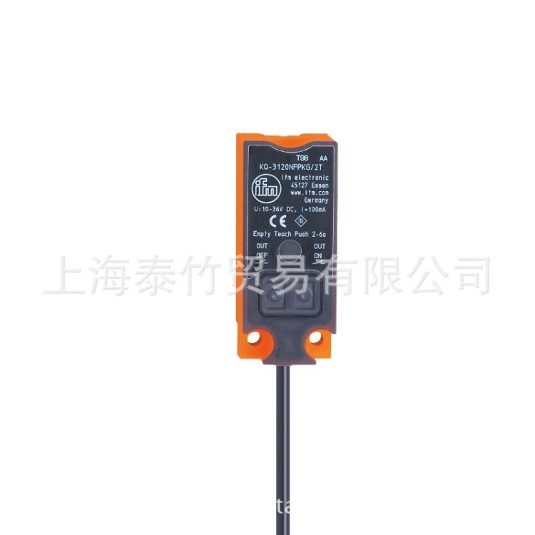 易福門KG5309電容式傳感器 透過非金屬儲罐壁進行檢測