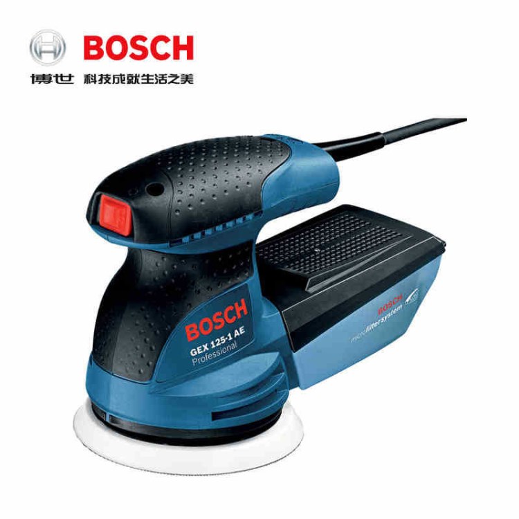 博世BOSCH砂磨機GEX125-1A電動工具偏心砂磨機砂紙機研磨機