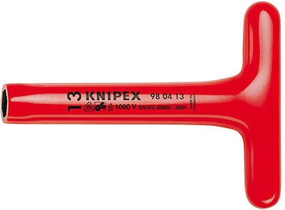 德國 KNIPEX 凱尼派克 98 04 17 電工絕緣T形柄套筒扳手