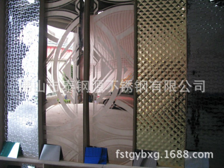 KTV背景立體沖壓板酒吧酒店彩色不銹鋼裝飾板泰鋼源立體沖壓花板