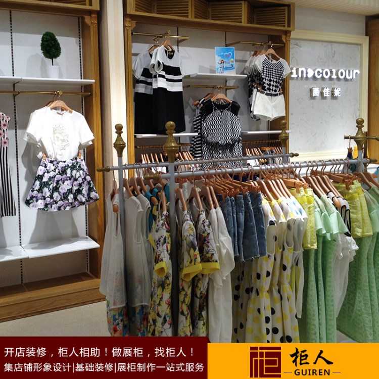 厂家 精品女装服装店展示柜 陈列耐用展示柜 专卖店展示柜