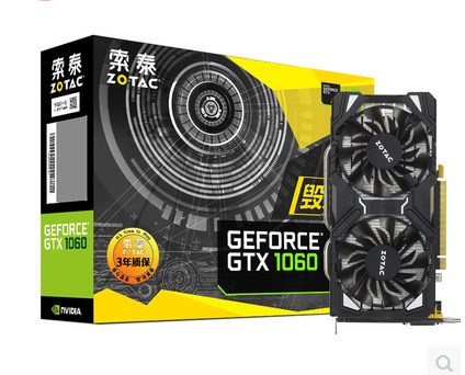 ZOTAC/索泰 GTX1060-6GD5 毀滅者HA GTX1060 6G顯存游戲顯卡