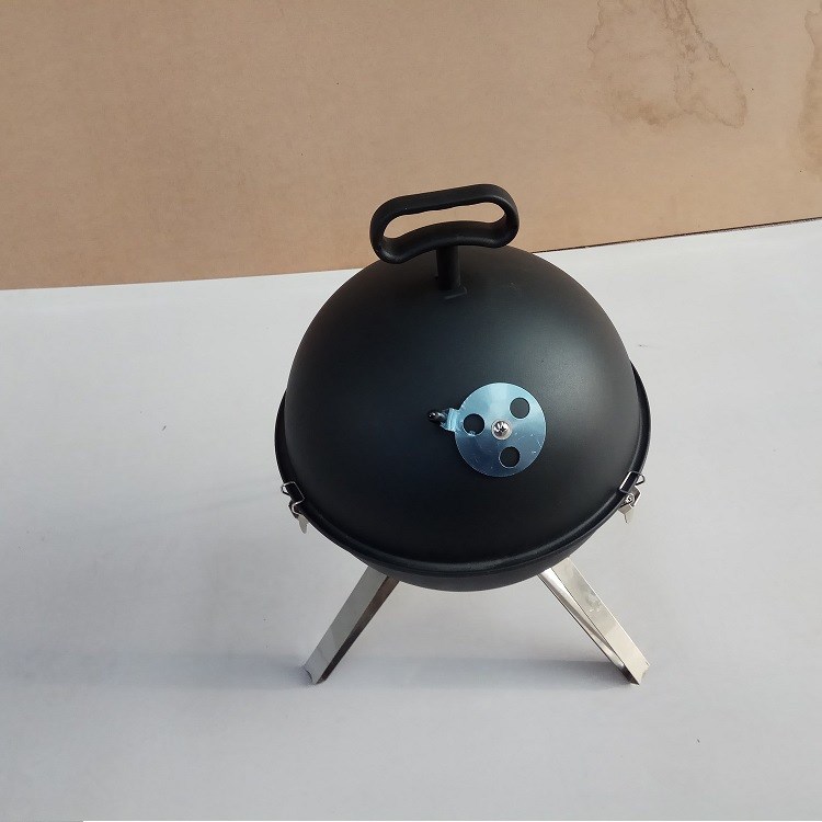 廠家直銷球形燒烤爐 圓形木炭帶蓋子無煙燒烤架 禮品燒烤爐子