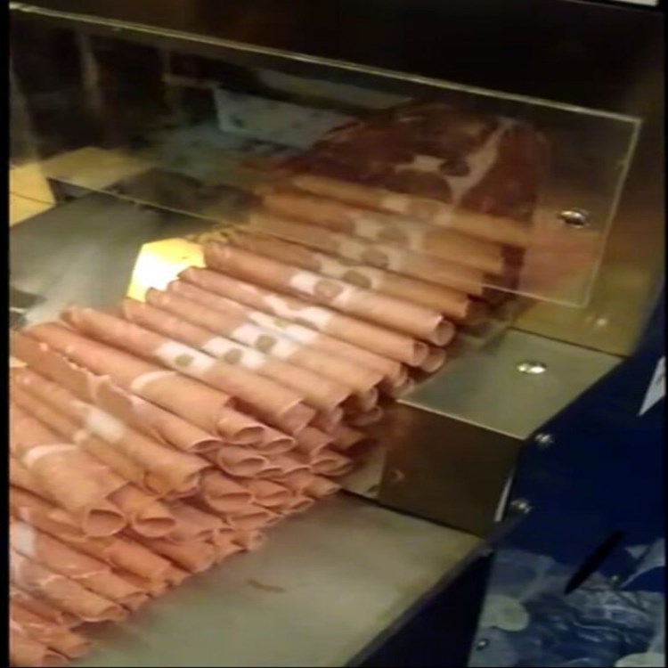 廠價供應大型凍肉切片機/ 數控切凍肉卷機 全自動羊肉切卷機價格