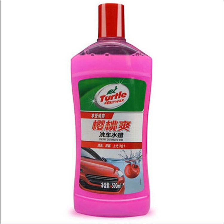 龜牌G-702R 洗車液汽車濃縮泡沫櫻桃爽洗車水蠟 500ml 汽車用品