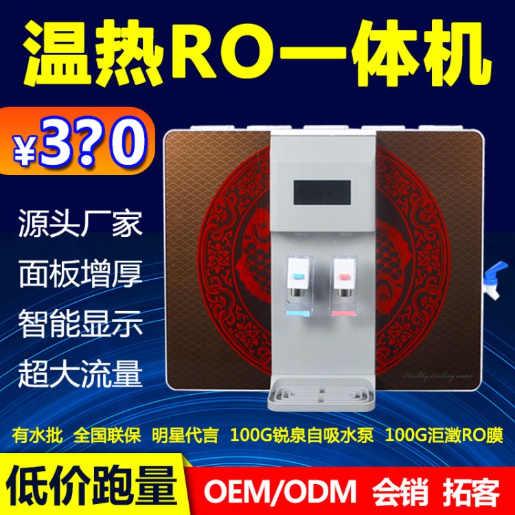 加熱一體機凈水器溫熱冰熱冷熱一體RO反滲透水機凈水器家用批發(fā)