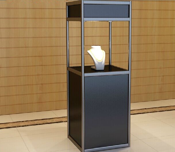 广西南宁立式珠宝展柜展览展示柜货柜玻璃柜台展架饰品方柜陈列架