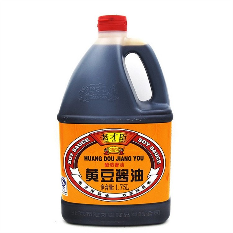 老才臣黄豆酱油1.75l*6桶 酿酿造酱油家庭装调味料 特产