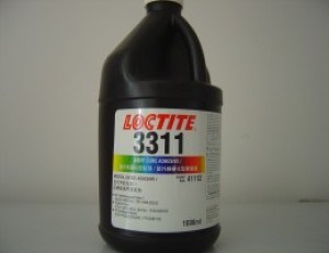 漢高樂泰LOCTITE3311紫外固化膠UV膠無影膠PVC粘接透明膠水