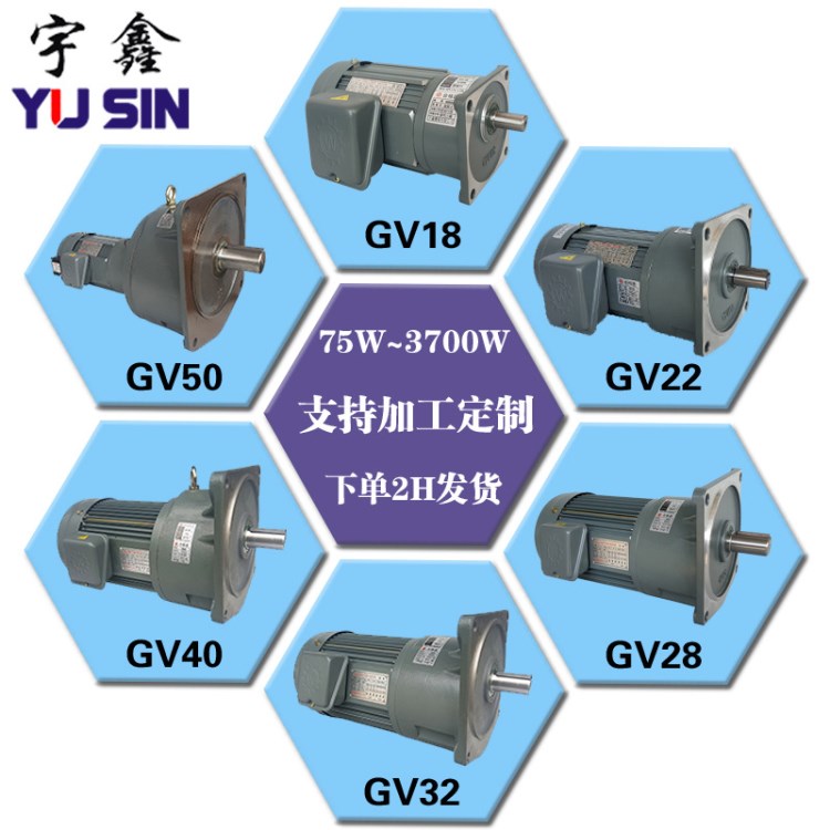 全系列立式減速電機(jī)GV-75W100W200W400W750W1500W2200W3700W馬達(dá)