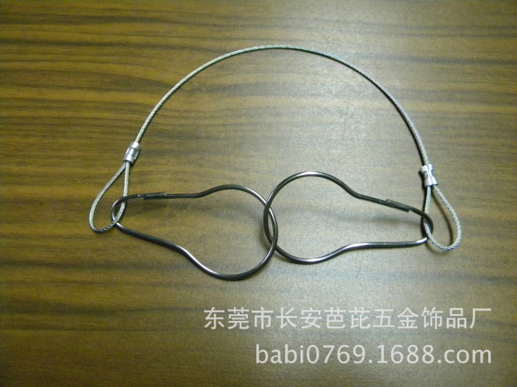 不銹鋼鋼絲繩繩索 消防牌掛鉤 商場展示牌吊鏈 可以定做 海報扣