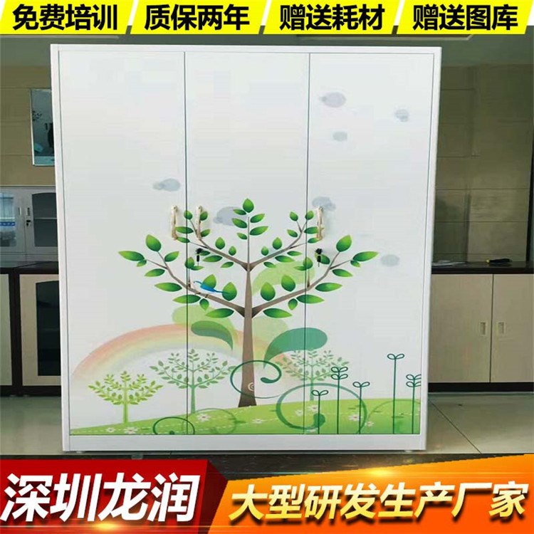 河南鐵皮更衣柜儲物柜UV打印機 鋼制衣柜3D數(shù)碼噴繪機廠家直銷