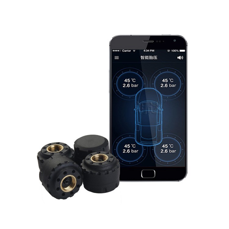 廠家直銷 藍牙4.0汽車TPMS 高精度外置式汽車胎壓監測
