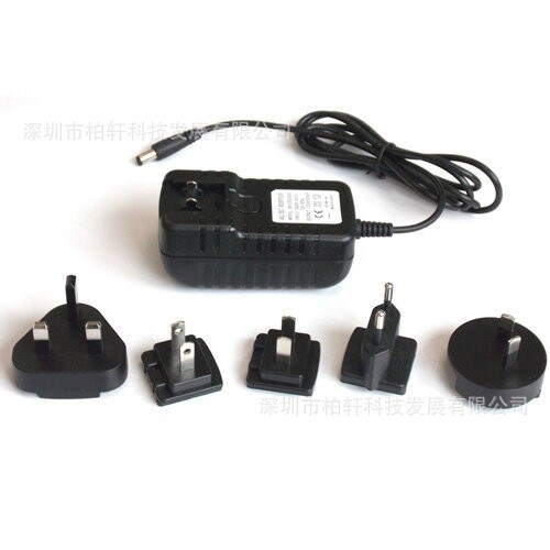 【供應(yīng)】12V1A可換頭電源適配器 12W旅游全球通用開(kāi)關(guān)電源