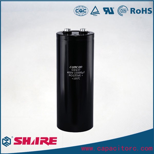 CD137螺栓鋁電解電容器  400v 33000uf
