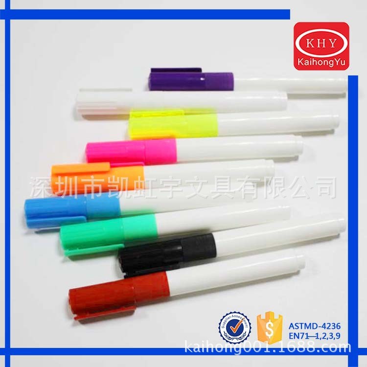供應(yīng)LED燈板可擦筆 彩色熒光可擦筆 Fluorescent board pen