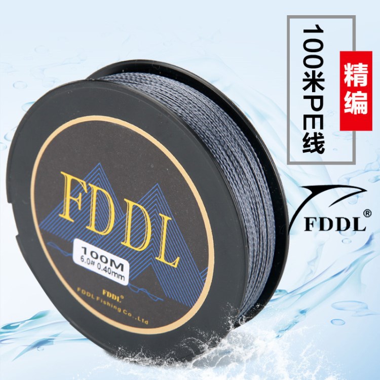 FDDL 厂家直销大力马线钓鱼线四4编八8编100米PE编织线防咬线钓具