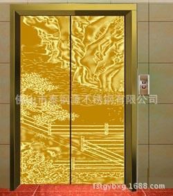 不銹鋼蝕刻電梯門套裝飾板彩色不銹鋼電梯蝕刻板轎廂裝潢T-DT032