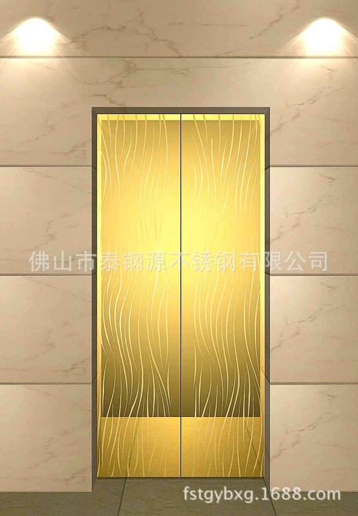 不銹鋼蝕刻電梯門套裝飾板彩色不銹鋼電梯蝕刻板轎廂裝潢T-DT029