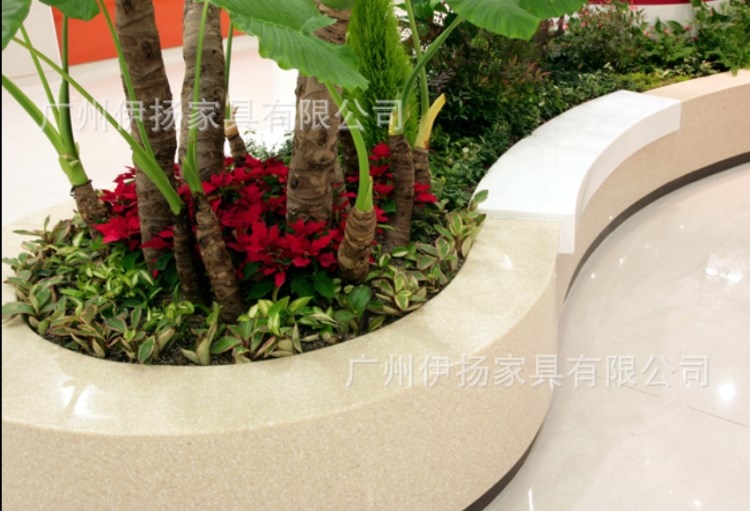 工廠定制杜邦可麗耐人造石 公共場所亞克力人造石綠植花壇