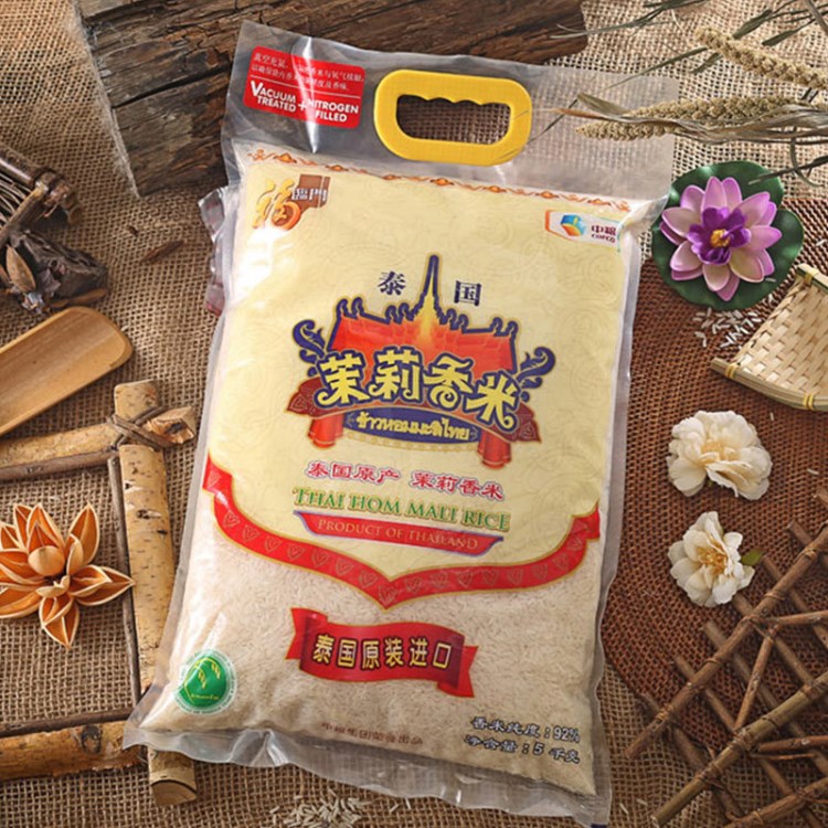 中糧  大米 福臨門泰國(guó)茉莉香米 5kg/袋 中糧出品