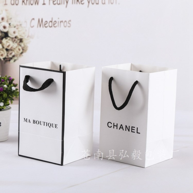 定做批發精美時尚手提服裝袋 白卡紙禮品袋手提紙袋LOGO設計