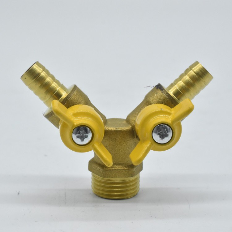 雙叉雙聯(lián)燃氣閥連體煤氣閥4分外絲內(nèi)絲