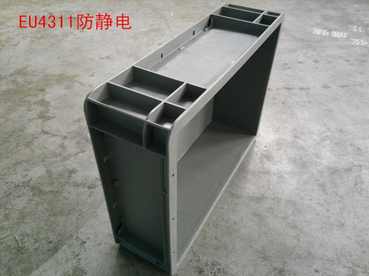 EU4311物流箱 全新料塑料物流箱熟料塑膠箱常熟蘇州廠家直銷(xiāo)帶蓋