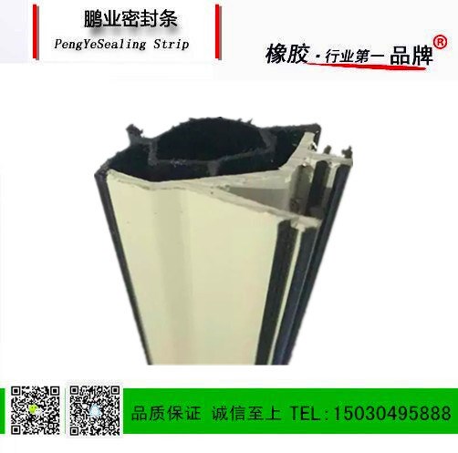 生產(chǎn)：PVC軟硬復(fù)合木門條 門窗密封條 黑白二復(fù)合橡塑膠條