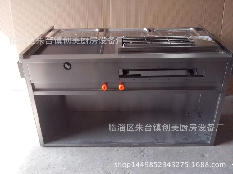 定做油炸臭豆腐麻辣串雞柳煤氣柜多功能小吃車不銹鋼餐車