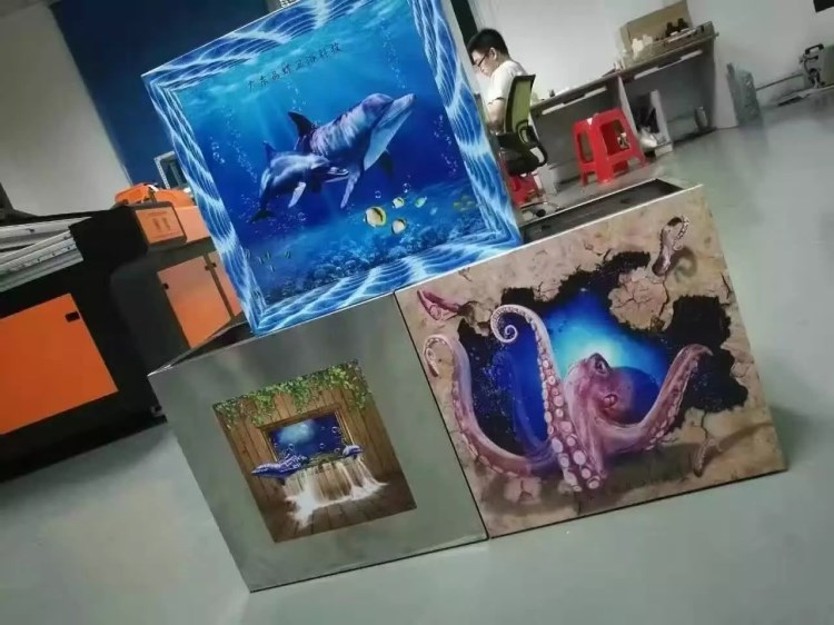 馬桶蓋水箱UV平板打印機 浮雕立體3D圖案PP塑料殼平板彩印機