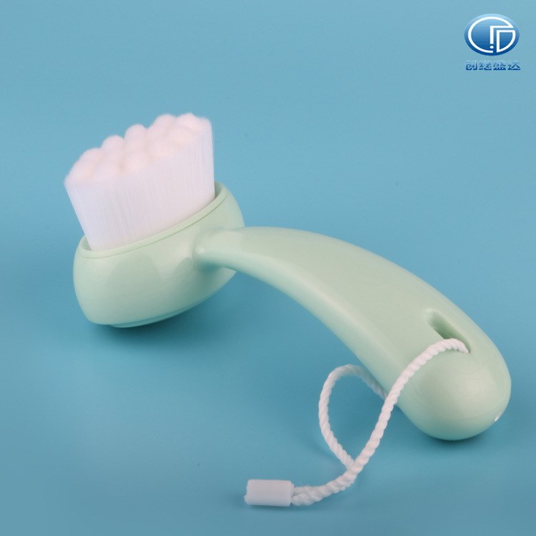 廠家直銷波點雙面洗臉刷 手動硅膠洗臉儀 清理毛孔污垢美妝清潔刷