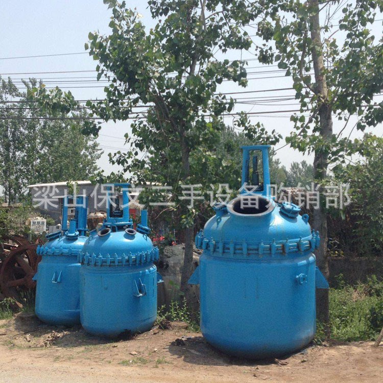 現貨出售3噸錨式攪拌搪瓷反應釜 二手反應釜各種規格型號