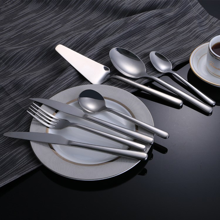 304西餐餐具套餐 不锈钢七件套酒店西式风格牛排刀茶勺厂家批发