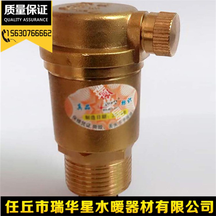 直銷暖氣排氣閥中型單向電磁自動排氣閥螺紋黃銅直角式管排氣閥