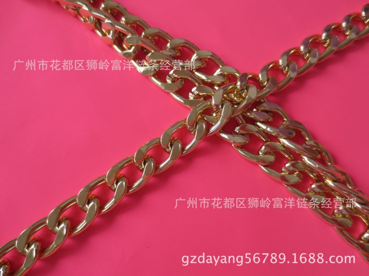 NK鋁鏈條 環保氧化淺金色 3.0鋁NK鏈11.5*17 可用作手袋斜夸鏈條