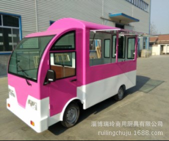 移動多功能早餐油炸燒烤冷飲快餐小吃車流動擺攤電動四輪美食車