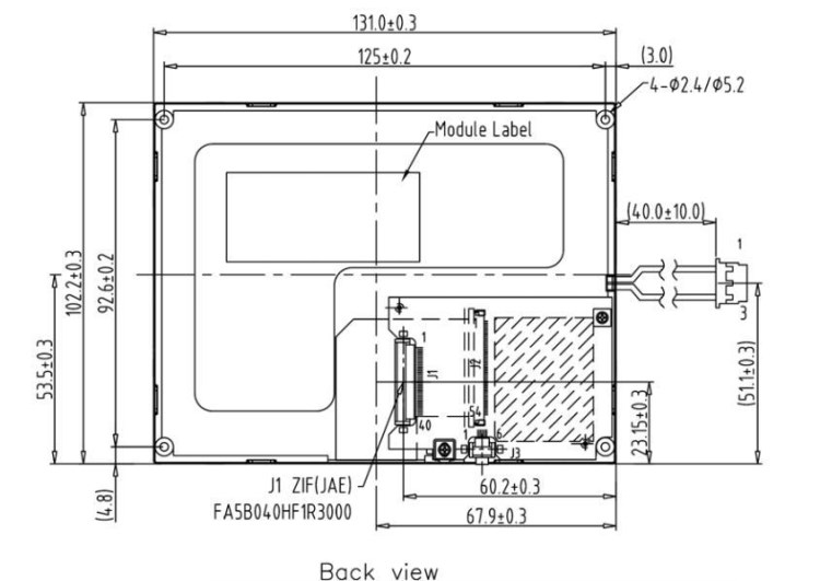 5.7寸（兼容日立TX14D12）電阻觸摸屏,AM-320240NTMQW-T30H-C(R)