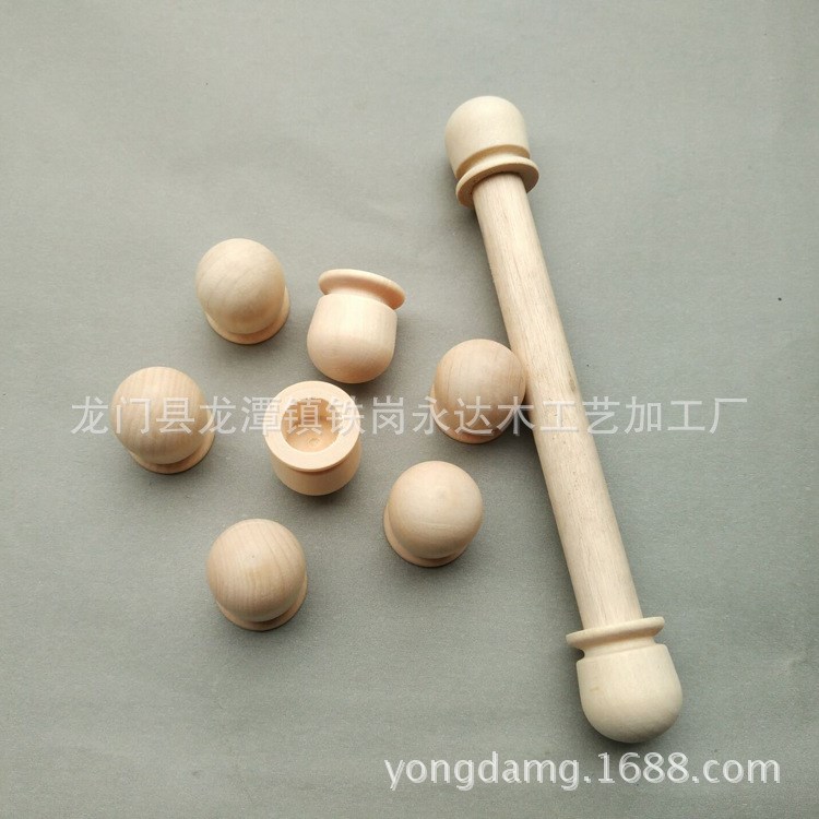 廠家直供 掛歷書畫裝裱軸頭 飾品木藝擺件木制畫軸頭