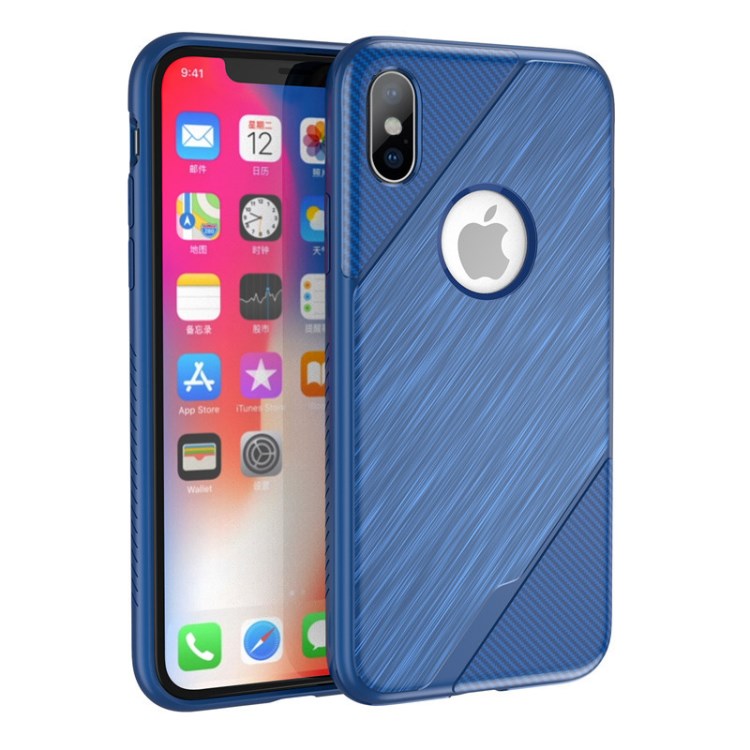 iPhoneX手機(jī)殼新款 tpu碳纖維拉絲紋創(chuàng)意保護(hù)殼 蘋(píng)果X手機(jī)殼批發(fā)