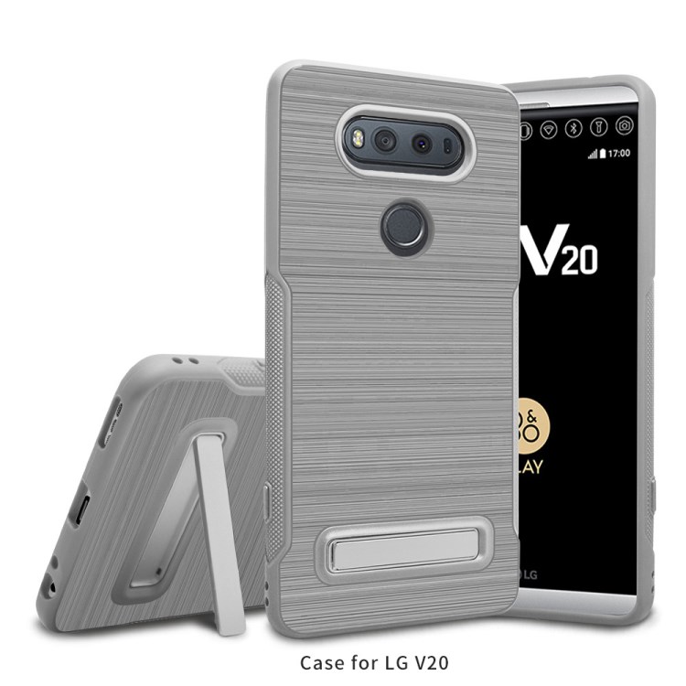 LG V20 G6 G6PLUS 防滑拉絲TPU支架手機殼 保護套手機套 懶人支架