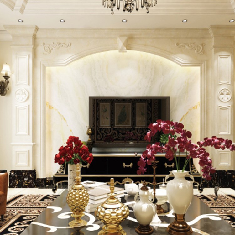 罗马柱瓷砖背景墙欧式客厅电视电视墙仿大理石罗马柱