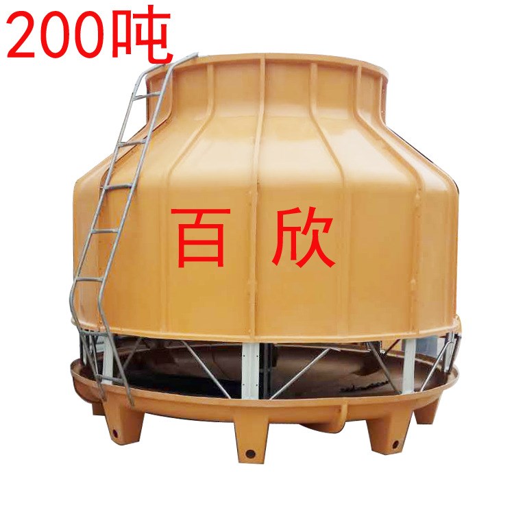 冷卻塔200噸 注塑機冷卻水塔150t東莞寮步工業圓形玻璃鋼涼水塔