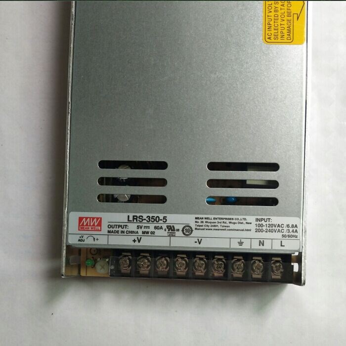 LRS-350-5CCG V60A原裝臺灣明緯 開關電源 超薄顯示屏專用電源