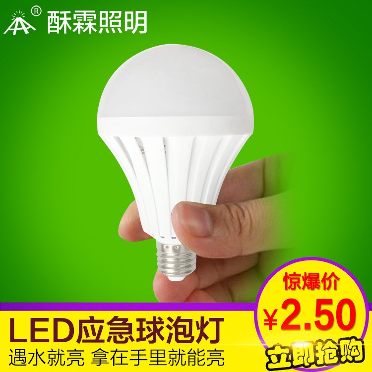 廠家直銷led應(yīng)急球泡燈 充電燈泡 地攤停電球泡燈