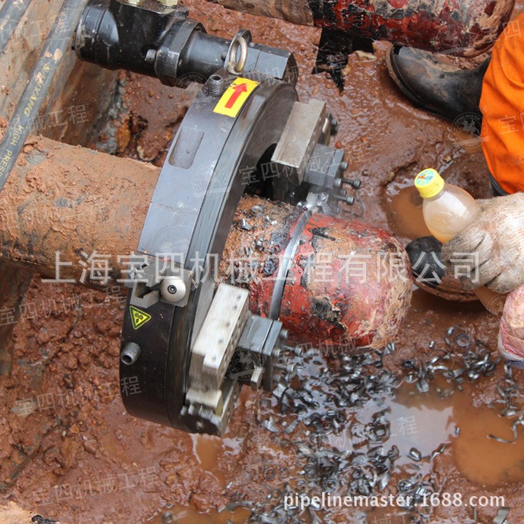 【上海寶四】防爆管子切割坡口機 市政燃氣管道搶修工具