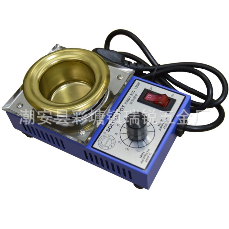 熔錫爐小錫爐焊錫爐無級調(diào)溫小型錫爐100w/150W小錫鍋浸錫爐