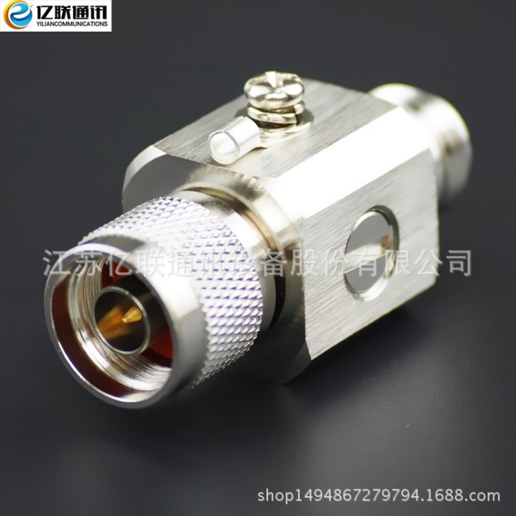 RF射頻同軸連接器 N-JK 方型避雷器  N公轉(zhuǎn)N母方型過電保護(hù)器